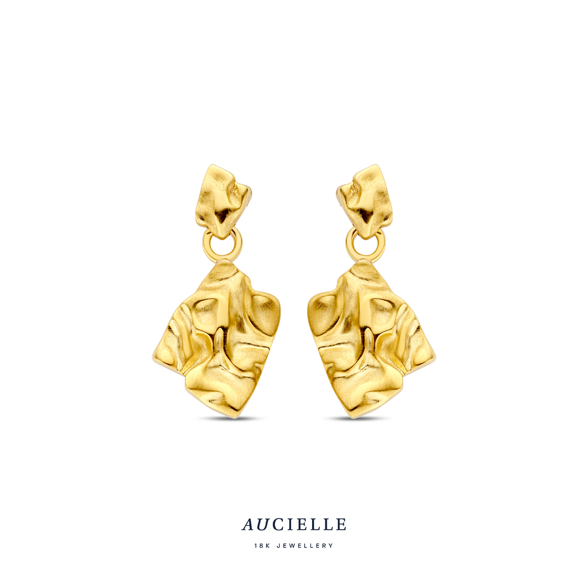 AuCielle Oorhangers goud 18k