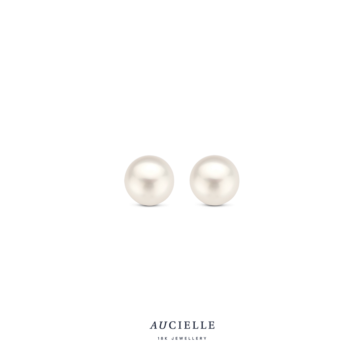 AuCielle Pareloorbellen goud 18k 6mm