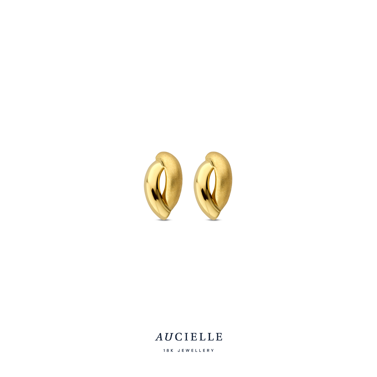 Aucielle Oorstekers goud 18k 