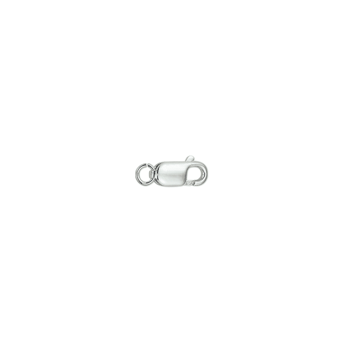 karabijnhaak zilver wit