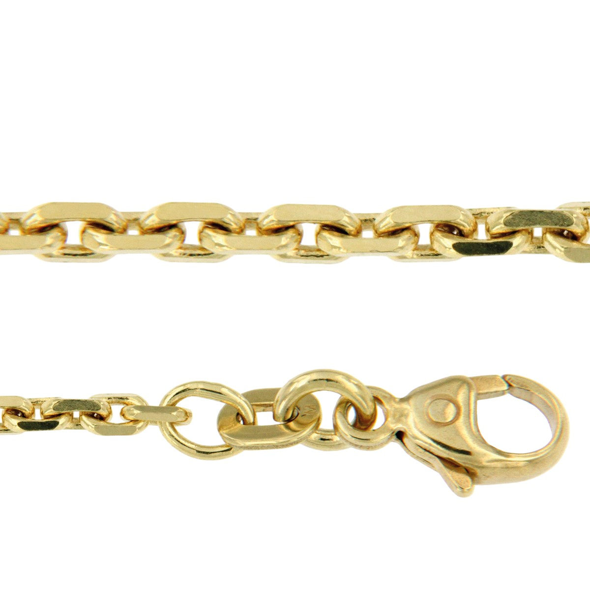 Anker colliers geslepen 42 cm geelgoud 1,15 mm