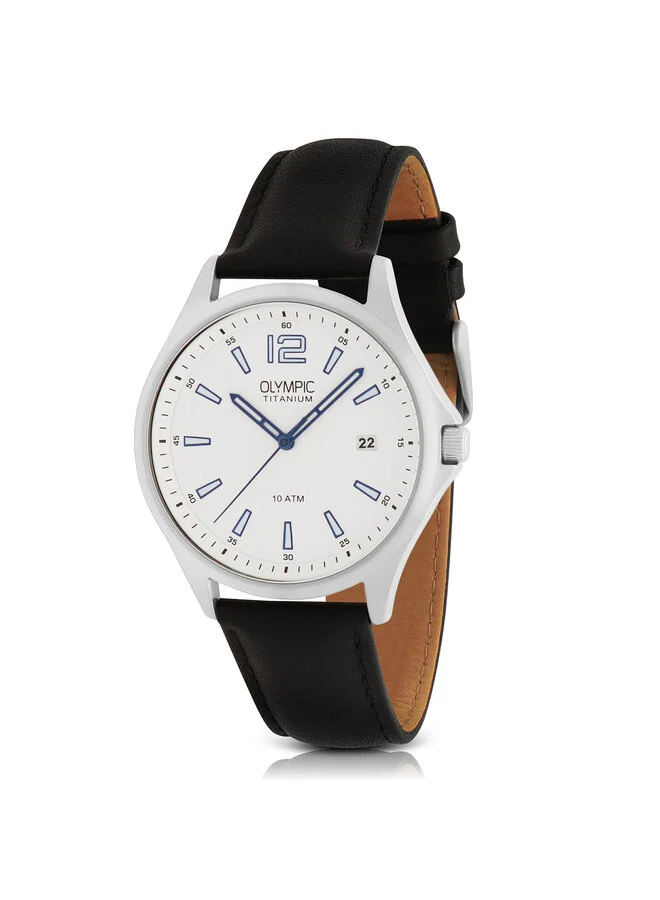 De OL Willem Hrn Tita. Leer Wit, modelnummer OL26HTL216, is een stijlvolle polshorloge. Het beschikt over een elegant ontwerp met een leren band, perfect voor zowel formele als informele gelegenheden. Beste draagwijze: combineer met zakelijke outfit of casual chic look voor een tijdloze uitstraling. Kwaliteit ontmoet stijl in deze veelzijdige must-have accessoire.