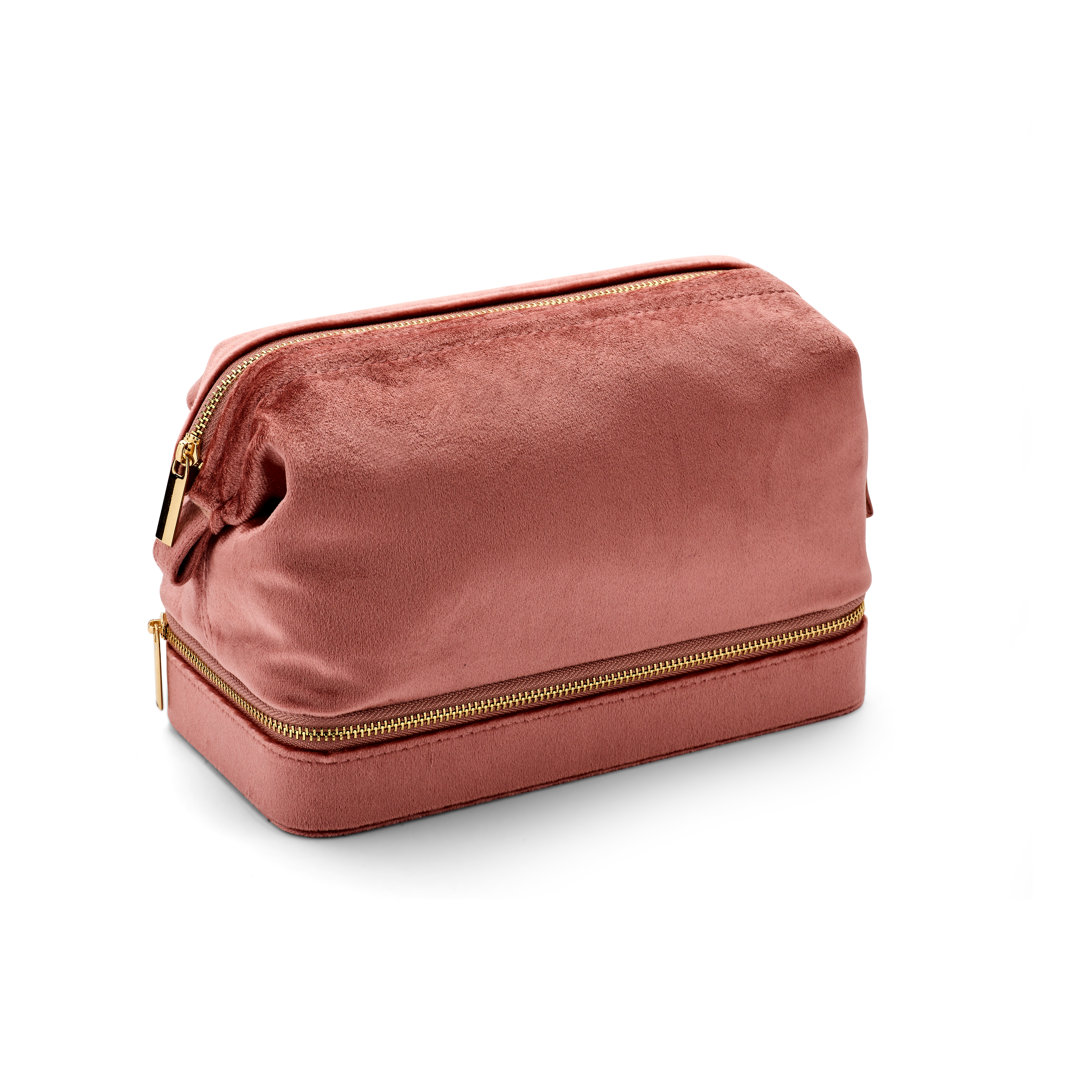 Sieradenbox in de kleur roze. De sieradenbox heeft een afmeting van 220x115x170 mm.