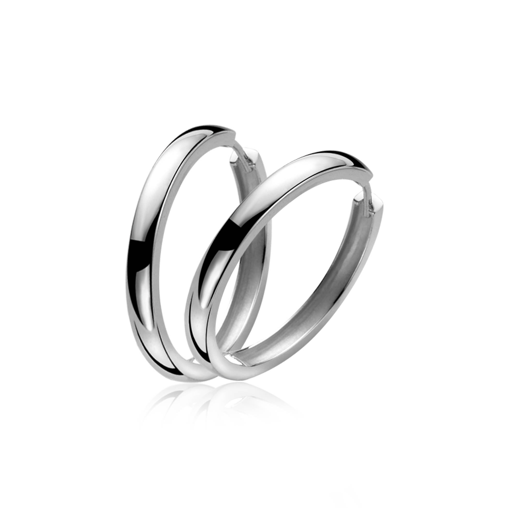 Zinzi zilveren creolen 28 x 3mm ZIO193