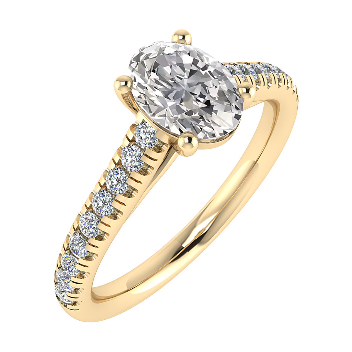 Ontdek de schitterende 14k gouden ring met natuurlijke diamanten en een ovaal diamant, model ZA19513. Deze nieuwe, goudkleurige ring heeft een glanzende afwerking en is maat 54. Versierd met briljante diamanten van totaal 0.33 ct, VS2-zuiverheid en G-kleur. Perfect te dragen bij zowel formele als informele gelegenheden voor een tijdloze elegantie.