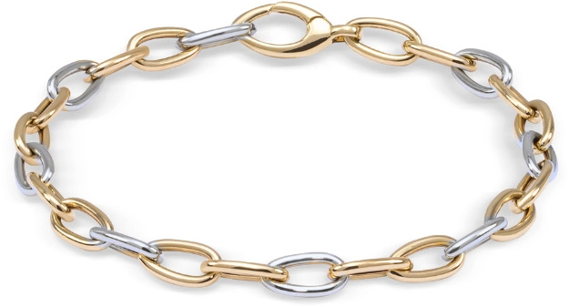 Bi-colour gouden armband