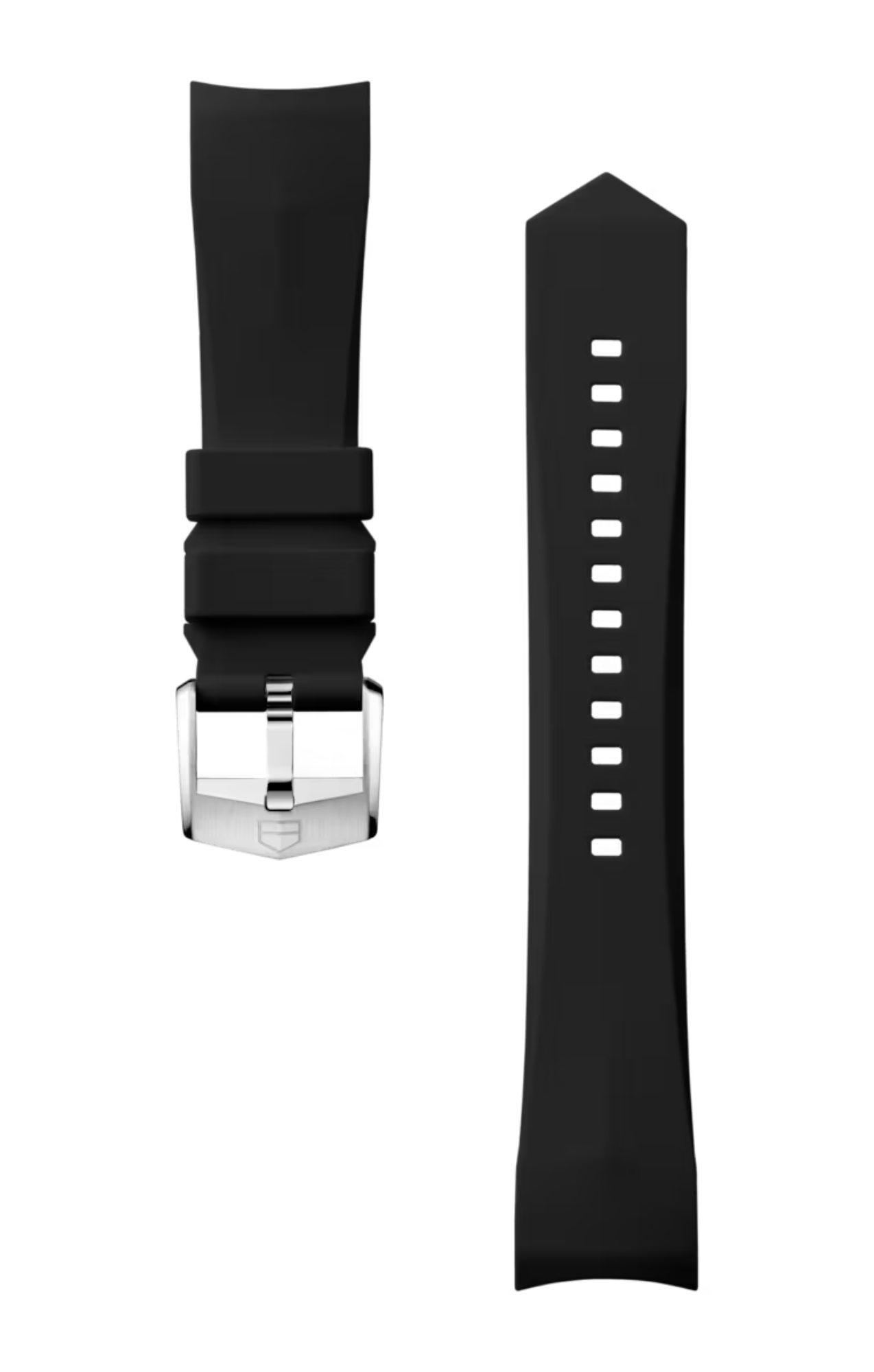 Deze TAG Heuer Connected band past op alle Calibre E5 40mm horloges.
Referentienummer: BT0002

Verbeter uw TAG Heuer Connected 40mm ervaring met de zwarte, gladde rubberen band. Dit strakke, volledig zwarte design biedt een tijdloze uitstraling, perfect voor elke gelegenheid. Vastgezet met een stalen gesp met het iconische TAG Heuer schild, is het de belichaming van stijl ontmoet functionaliteit. 

Let op: De band is niet compatibel met eerdere versies van Connected horloges.