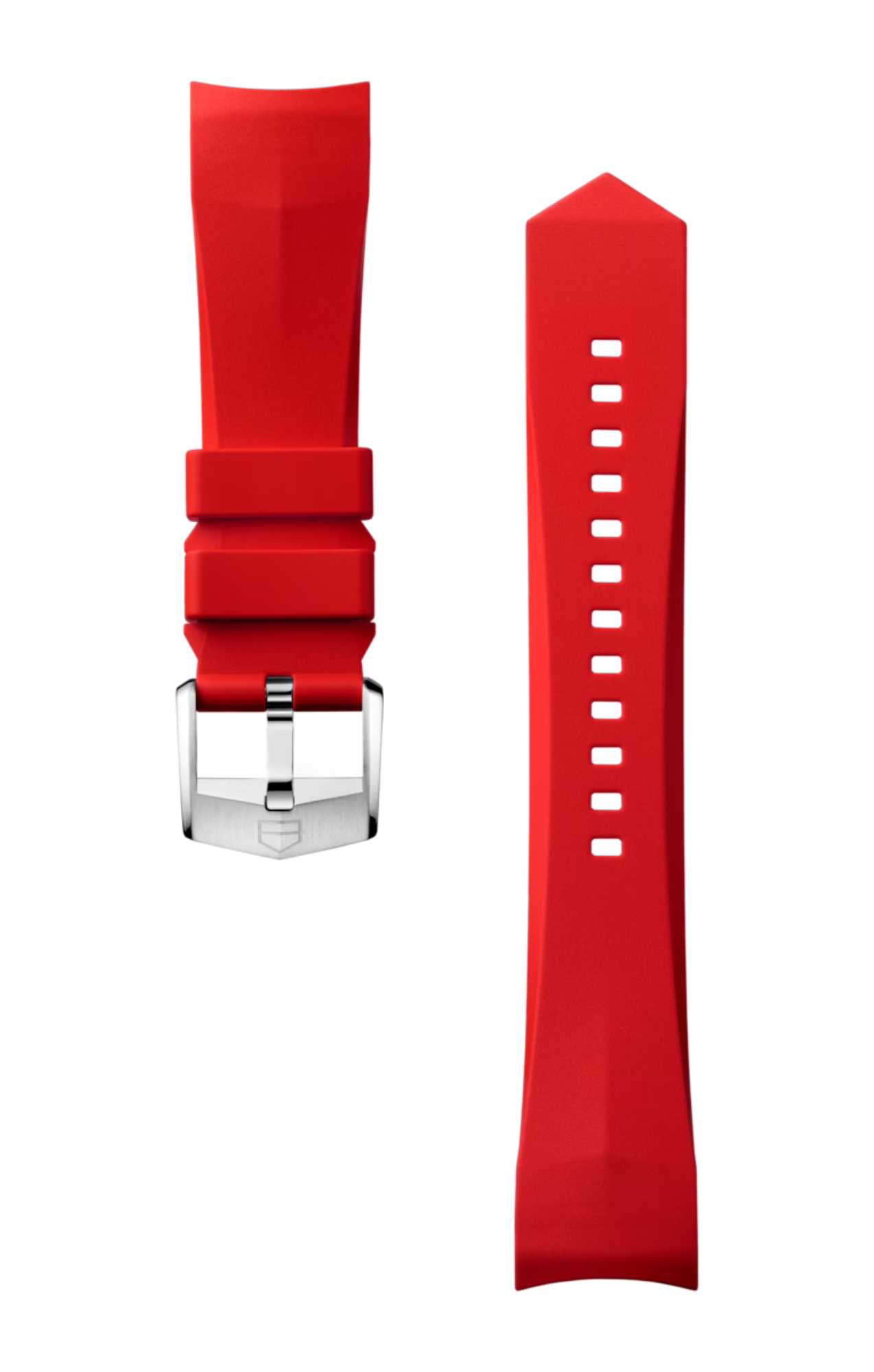 Deze TAG Heuer Connected band past op alle Calibre E5 40MM horloges.
Referentienummer: BT0021

Voeg een gedurfde kleuraccent toe aan uw TAG Heuer Connected 40mm met deze rode, soepele rubberen band. De levendige tint zorgt voor een opvallende uitstraling, terwijl de stalen gesp met het TAG Heuer schild zorgt voor een veilige en veelzijdige pasvorm. Ideaal voor wie graag opvalt. 

Let op: De band is niet compatibel met eerdere versies van Connected horloges.