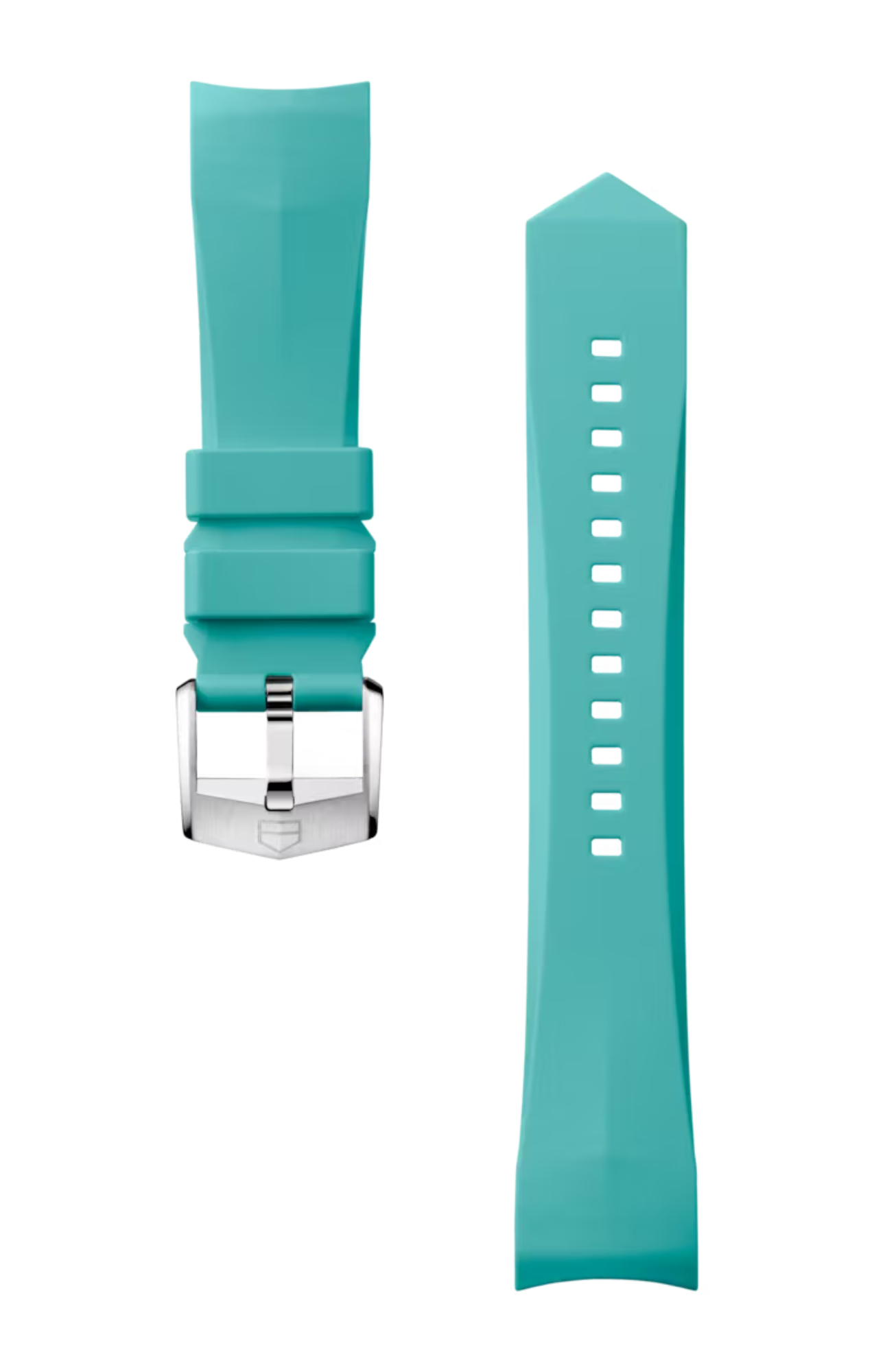 Deze TAG Heuer Connected band past op alle Calibre E5 horloges.
Referentienummer: BT0022

Voeg een dynamische toets toe aan uw TAG Heuer Connected 40mm met deze levendige lichtblauwe rubberen band. De stralende kleur straalt energie en stijl uit, perfect voor de actieve en ambitieuze drager. De slanke stalen doornsluiting, voorzien van het TAG Heuer schild, garandeert een veilige en moderne pasvorm. 

Let op: Deze band is niet compatibel met eerdere versies van Connected horloges.