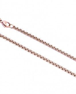 Street Halsschmuck Ref.-Nr.: SC063R80 Stahl, Ros&eacute; L&auml;nge 80cm
