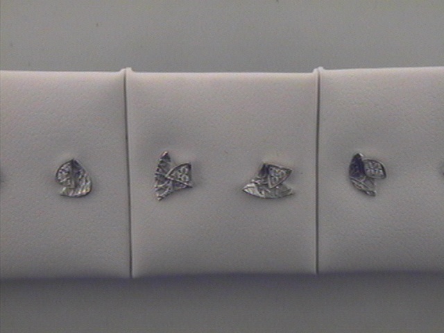Max Fr&ouml;hlich Ohrschmuck Ref.-Nr.: 88/182186 925/rh/- Silber, Rhodiniert  Zirkonia  Wei&szlig; 