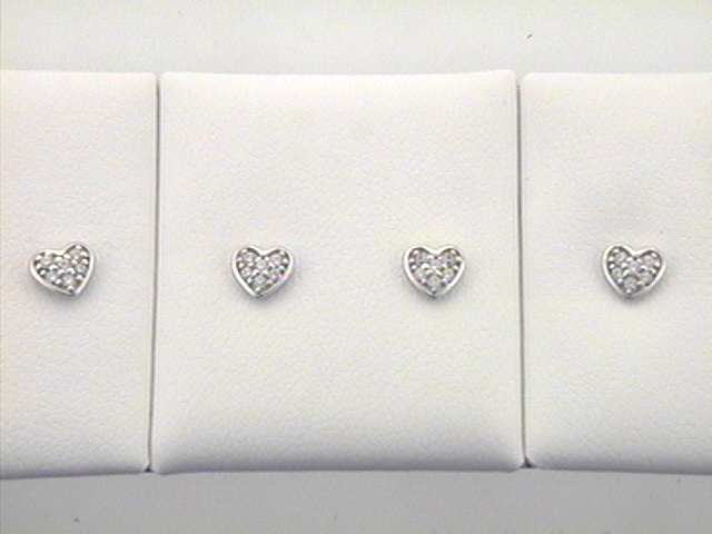 Max Fr&ouml;hlich Ohrschmuck Ref.-Nr.: OS 187933 925/- Silber, Rhodiniert Zirkonia  Wei&szlig; 
