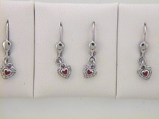 Max Fr&ouml;hlich Ohrschmuck Ref.-Nr.: OS 162862 925/- Silber, Rhodiniert Zirkonia  Wei&szlig; 
