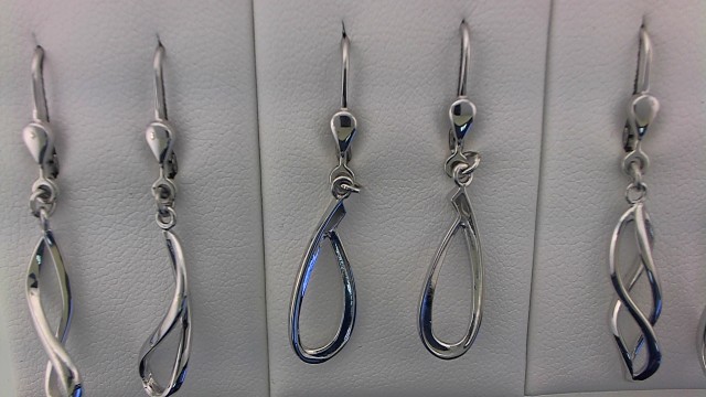 Max Fr&ouml;hlich Ohrschmuck Ref.-Nr.: 201/192531 925/- Silber, Rhodiniert