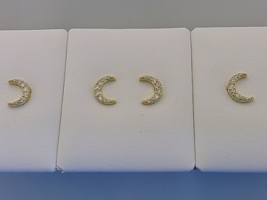 Max Fr&ouml;hlich Ohrschmuck Ref.-Nr.: 516/195849 925/- Silber, gelb Zirkonia  Wei&szlig; 