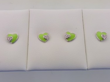 Max Fr&ouml;hlich Ohrschmuck Ref.-Nr.: 201/196595 925/- Silber, Rhodiniert Zirkonia  Wei&szlig; 
