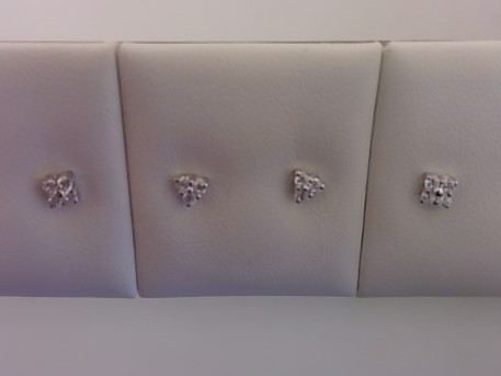 Max Fr&ouml;hlich Ohrschmuck Ref.-Nr.: 216/196969 925/- Silber, Rhodiniert  Zirkonia  Wei&szlig; 