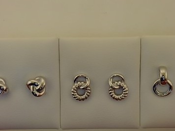 Max Fr&ouml;hlich Ohrschmuck Ref.-Nr.: 201/197666 925/- Silber, Rhodiniert 