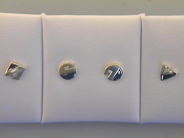 Max Fr&ouml;hlich Ohrschmuck Ref.-Nr.: 88/180847 925/- Silber, gelb  Zirkonia  Wei&szlig; 