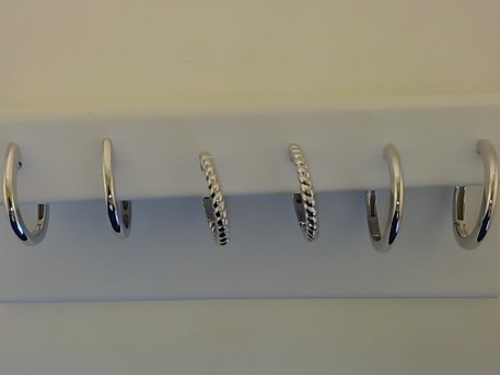 Max Fr&ouml;hlich Ohrschmuck Ref.-Nr.: 201/197700 925/- Silber, Rhodiniert 