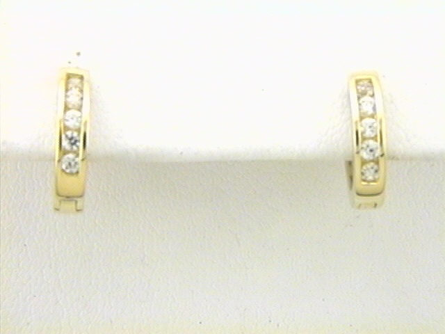 Max Fr&ouml;hlich Ohrschmuck Ref.-Nr.: OS 148359 925/- Silber, gelb  Zirkonia  Wei&szlig; 