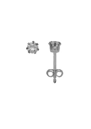Max Fr&ouml;hlich Ohrschmuck Ref.-Nr.: OS 150194 925/rh/- Silber, Rhodiniert 2 Zirkonia  Wei&szlig;  Individual-Nr. 15019431