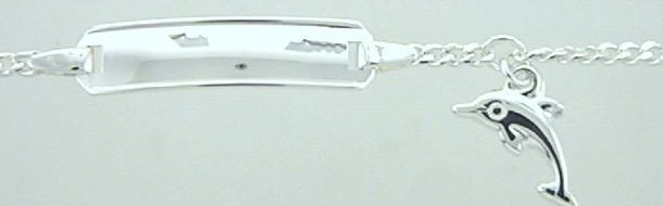 Gravurarmband L&auml;nge 14 cm Ref.-Nr.: ID40185/14 925/- Silber, wei&szlig;