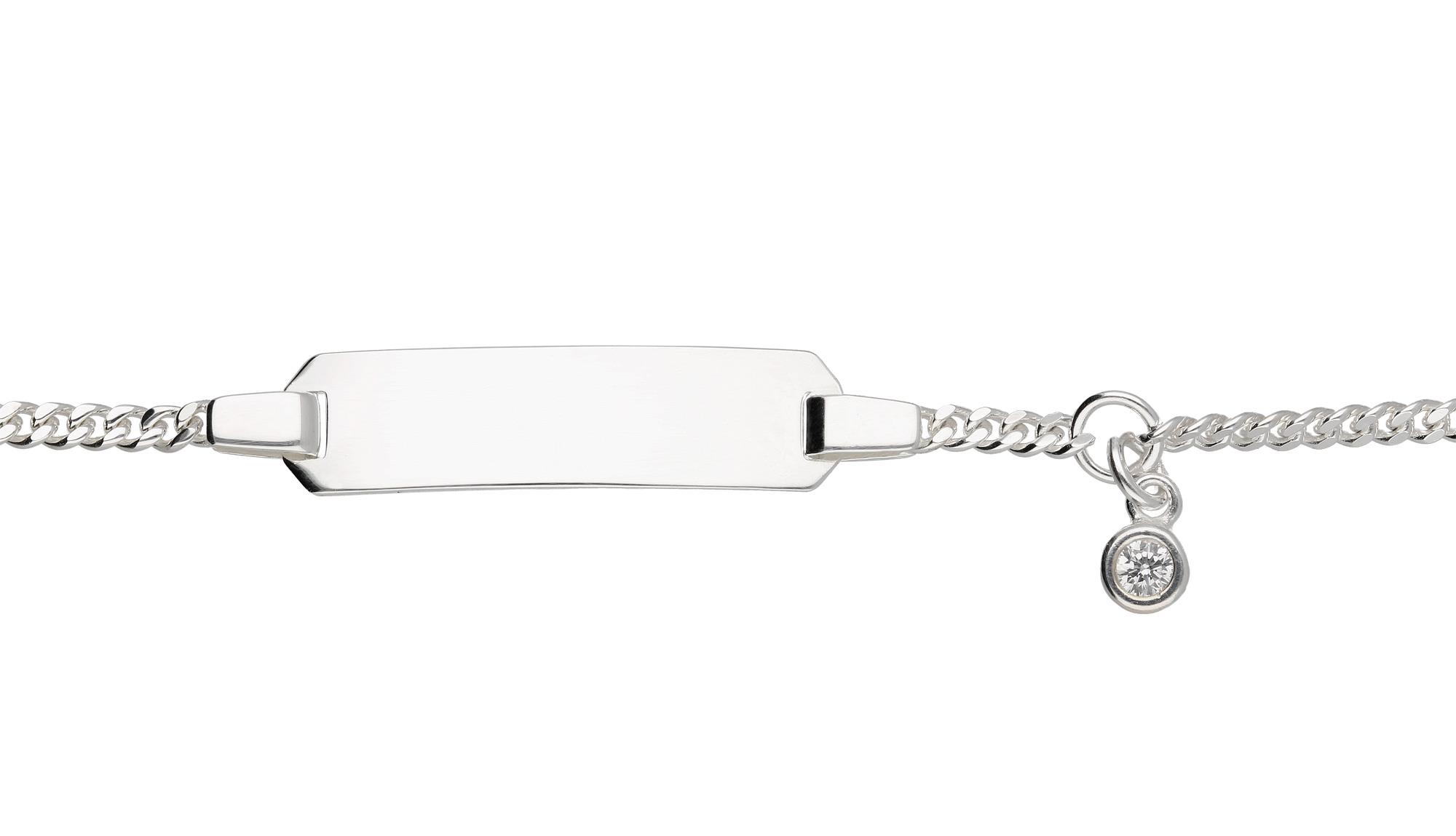 Max Fr&ouml;hlich Armband Ref.-Nr.: ID40261/14 925/- Silber 1 Zirkonia  Wei&szlig;  L&auml;nge 14cm