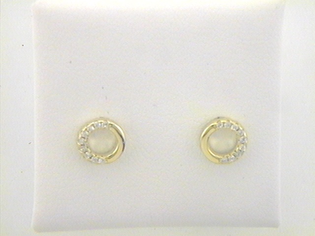 Max Fr&ouml;hlich Ohrschmuck Ref.-Nr.: OS 188007 925/- Silber, gelb  Zirkonia  Wei&szlig; 