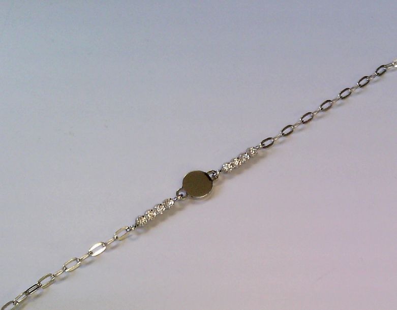 Engelkemper Armband Ref.-Nr.: 5-213354-001 925/- Silber, Rhodiniert Zirkonia  Wei&szlig;  L&auml;nge 17+2 cm