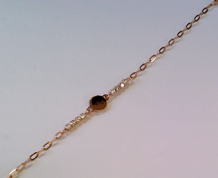 Engelkemper Armband Ref.-Nr.: 5-213356-001 925/- Silber, Ros&eacute; Zirkonia  Wei&szlig;  L&auml;nge 17+2 cm