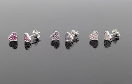 Wilhelm M&uuml;ller Ohrschmuck Ref.-Nr.: 743293019 925/- Silber, Rhodiniert Zirkonia  Bunt 