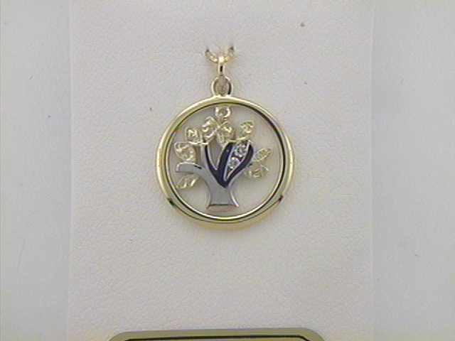 Max Fr&ouml;hlich Halsschmuck Ref.-Nr.: 23-245 333/- Gold, gelb Zirkonia  Wei&szlig; 