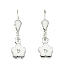Max Fr&ouml;hlich Ohrschmuck Ref.-Nr.: OS 150246 925/- Silber, Rhodiniert Zirkonia  Wei&szlig; 
