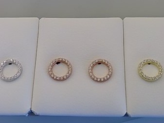 Max Fr&ouml;hlich Ohrschmuck Ref.-Nr.: 516/195866 925/- Silber Zirkonia  Wei&szlig; 