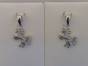 Max Fr&ouml;hlich Halsschmuck Ref.-Nr.: 516/195772 925/- Silber, Rhodiniert Zirkonia  Wei&szlig; 
