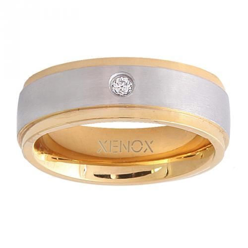 Ringe Ref.-Nr.: X2228/52 Edelstahl 1 Zirkonia  