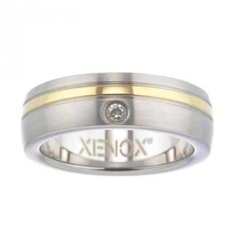 Handschmuck Ref.-Nr.: X1681/52 Stahl 1 Zirkonia 