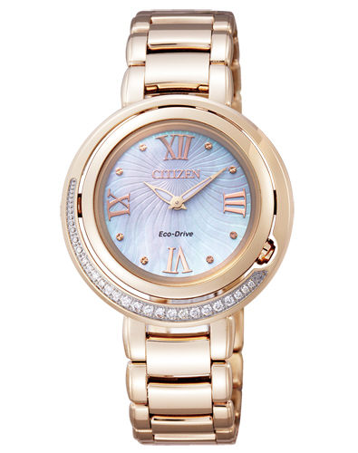 Citizen Damenuhren EST/- 19 Diamant Metall Solar 50 Meter Ref.-Nr.: EX1122-58D 