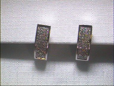 Kopf.-und Ohrschmuck Ref.-Nr.: 06-04113-0 585/- Gold, wei&szlig; 38 Diamant Wesselton kleine Einschl&uuml;sse Brillantschliff 0.38ct. 
