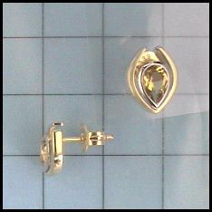 Kopf.-und Ohrschmuck Ref.-Nr.: 62239850 333/- Gold 2 Citrin 