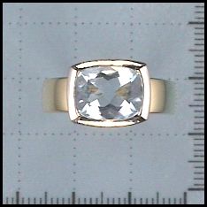 Engelkemper Handschmuck Ref.-Nr.: 62255903 333/- Gold, gold 1 Topas blau Baguette  Ringgr&ouml;&szlig;e 57