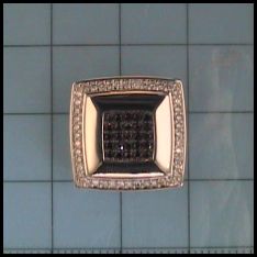 Halsschmuck Ref.-Nr.: 62275779 585/- Gold 40 Diamant Wesselton kleine Einschl&uuml;sse Brillantschliff 0.15ct. 25 Diamant schwarz 0.26ct. 