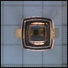 Engelkemper Ring Ref.-Nr.: 62287191 585/- Gold 1 Rauchquarz braun  3 Diamant sehr kleine Einschl&uuml;sse 0,015ct. 