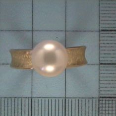 Engelkemper Ring Ref.-Nr.: 6-202227-001 585/- Gold 1 S&uuml;&szlig;wasser Zuchtperle 9,0 bis 9,5 Wei&szlig; Oval Ringgr&ouml;&szlig;e 53
