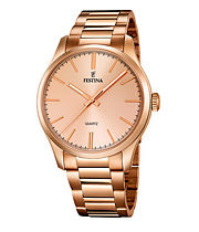 Festina Herrenuhren Gold Metall Quartz 50 Meter Ref.-Nr.: F16809/1 