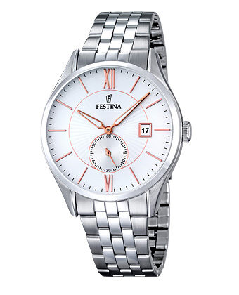 Festina Herrenuhren Stahl Metall Quartz 50 Meter Ref.-Nr.: F16871/2 