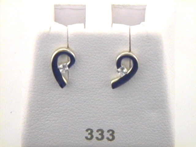 Kopf.-und Ohrschmuck Ref.-Nr.: 660/133586 333/- Gold 2 Zirkonia 