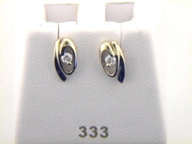 Kopf.-und Ohrschmuck Ref.-Nr.: 224/133694 333/- Gold 2 Zirkonia 