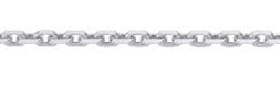 Halsschmuck Ref.-Nr.: 8150/50 925/- Silber, wei&szlig; L&auml;nge 50 cm